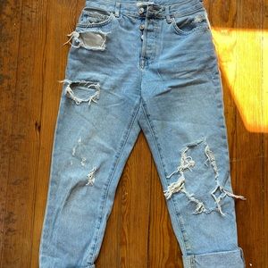 High waisted super mom jeans